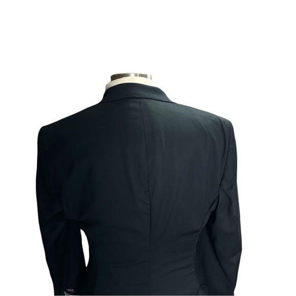 Jos A Bank Tailor Fit Mens Black 2 Button Suit Jacket Size 40L 100% Wool NWT - Picture 9 of 16